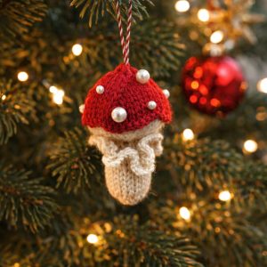 Knitting Pattern Christmas Ornament Fly Agaric