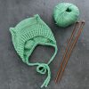 Ozoknit Baby bonnet hat with earflaps knitting pattern for newborns and babies Ozoknit Baby bonnet hat with earflaps knitting pattern for newborns and babies