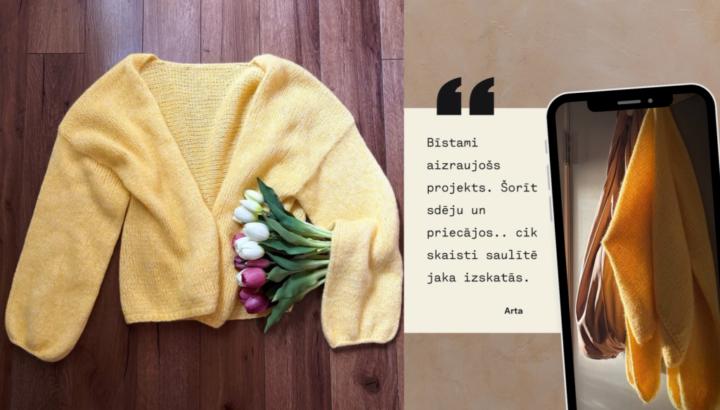 Ozoknits Kardigans Alma kopadīšana atsauksmes
